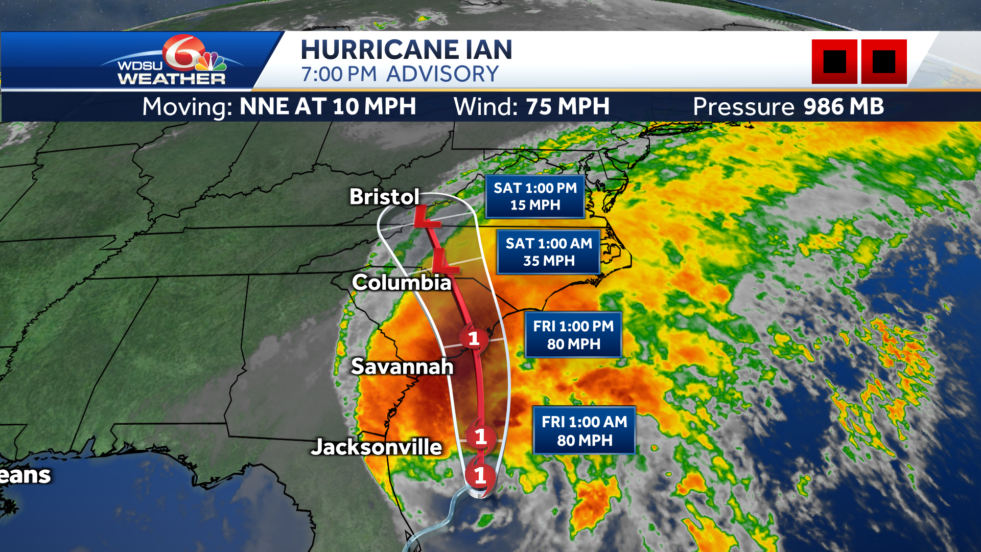 7-day Zone Forecasts for North and Central Georgia