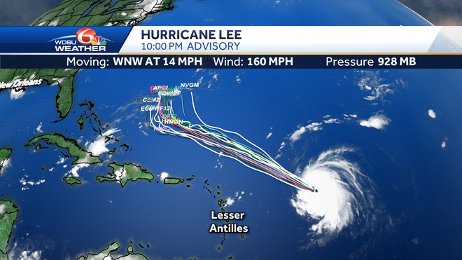 Hurricane Lee Atlantic Major Hurricane