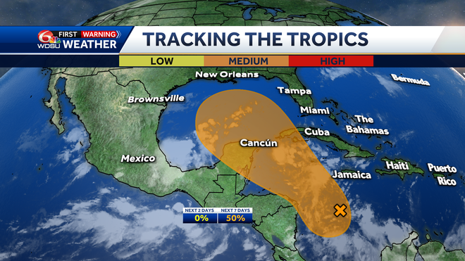 Sunny Sunday, watching the tropics next week