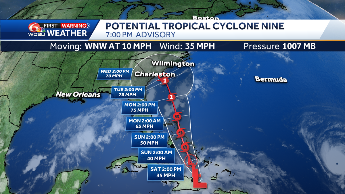 NHC begins alerts on Potential Tropical Cyclone #9, expected to become Imelda