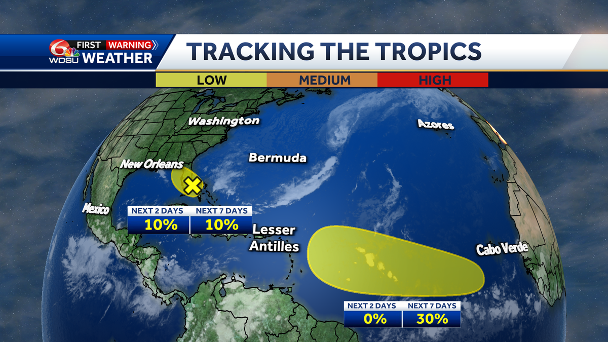 How two areas of possible tropical formation could impact us