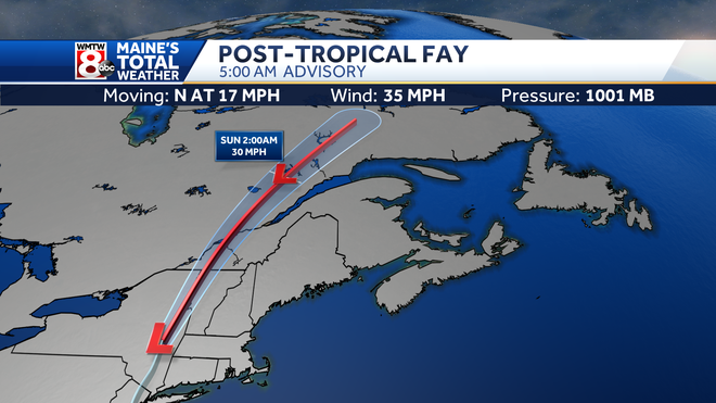 Tropical Storm Fay to bring rain to Maine this weekend, strongest ...