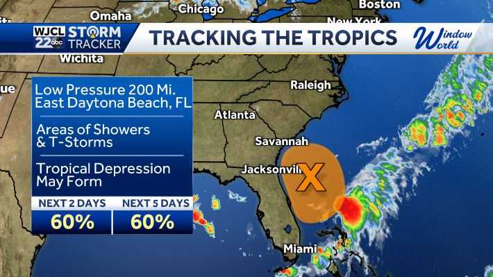 Low pressure off the Florida Coast threatens to strengthen. Here's the ...