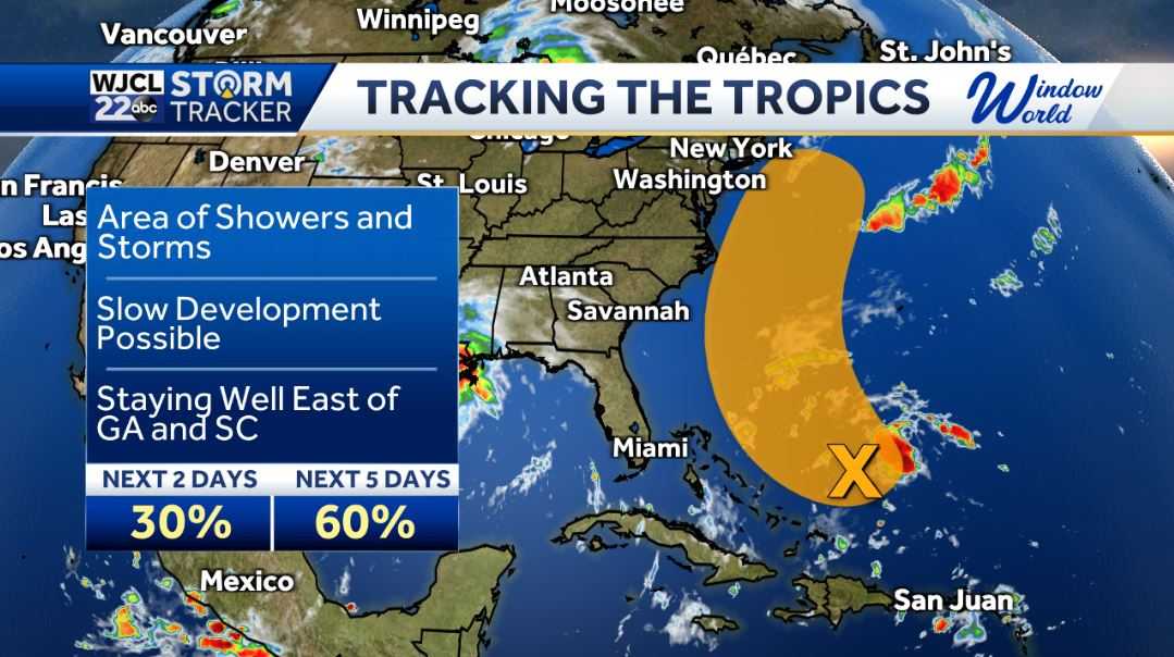 Showers or storms in the forecast and tracking the tropics - WJCL
