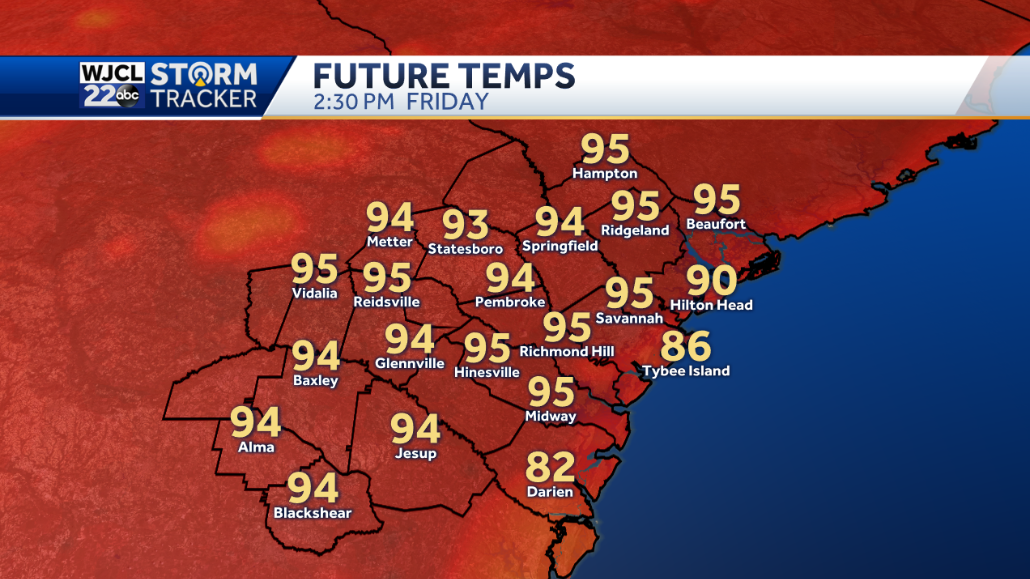 A very hot weekend with thunderstorm possible - WJCL