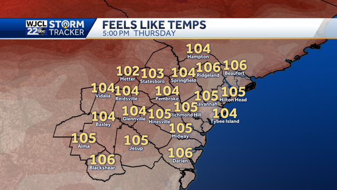 Another hot one today with thunderstorm possible after 3 pm