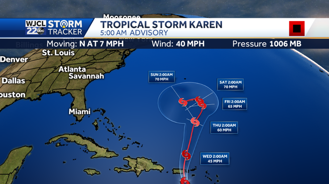 Tracking hot weather and three tropical storms