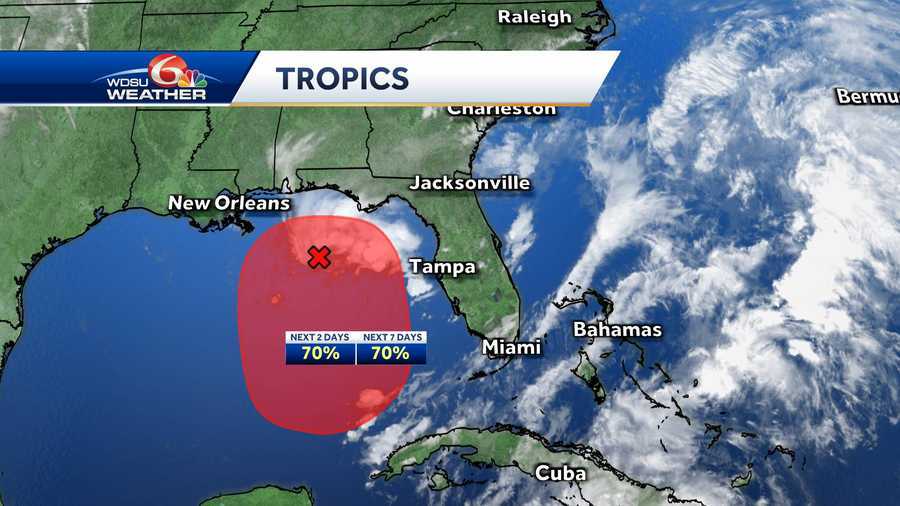 High chance for tropical development in Gulf of Mexico