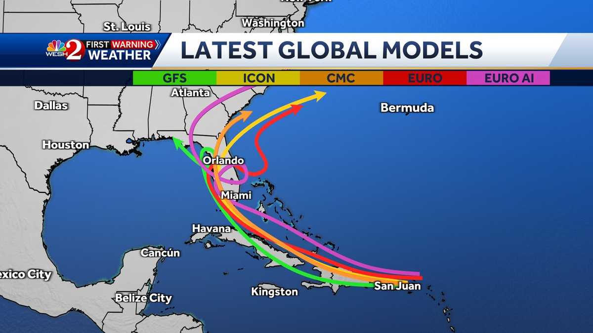 Tropical Disturbance Near Florida: Tracking and Projections