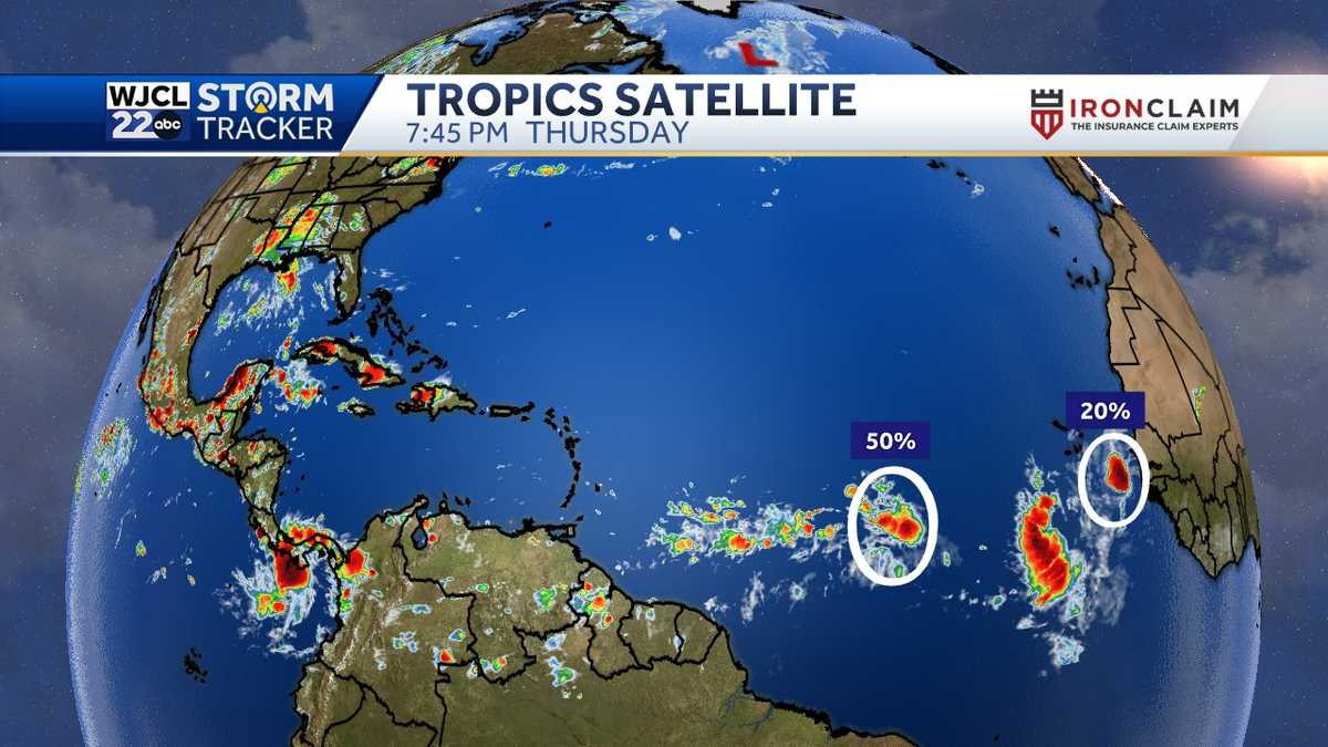 Savannah: Tracking the tropics & two areas of interest - WJCL