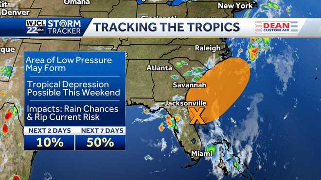 Savannah: Tracking a coastal low, possible impacts