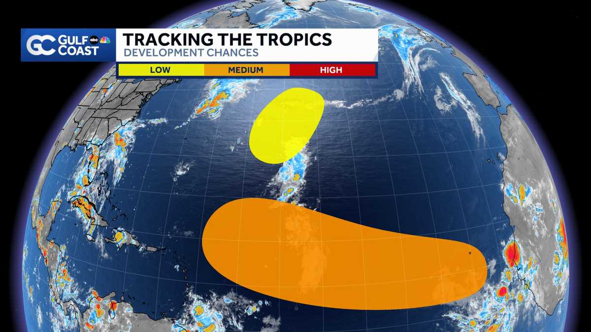 Tracking the Tropics: NHC monitoring two areas in the Atlantic for ...