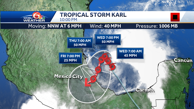 Tropical Storm Karl - Vimarsana News