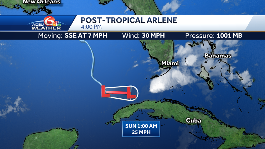 Tropical Depression Arlene Gulf of Mexico