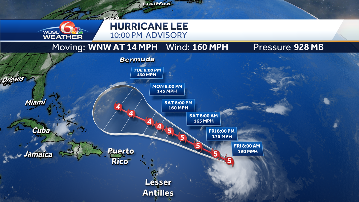 Hurricane Lee Atlantic Major Hurricane