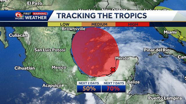 Tropical depression or storm possible next week in the Gulf