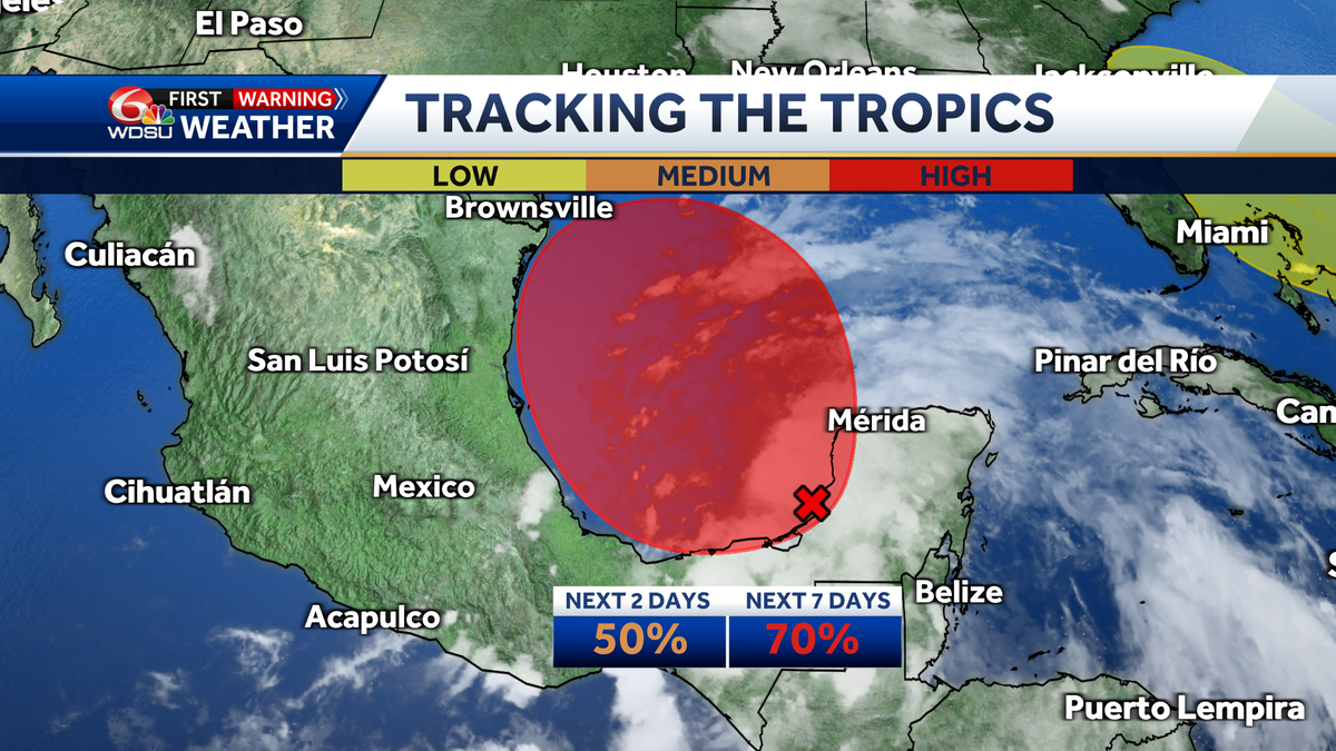 Posible depresión tropical o tormenta la próxima semana en el Golfo Posible depresión tropical o tormenta la próxima semana en el Golfo