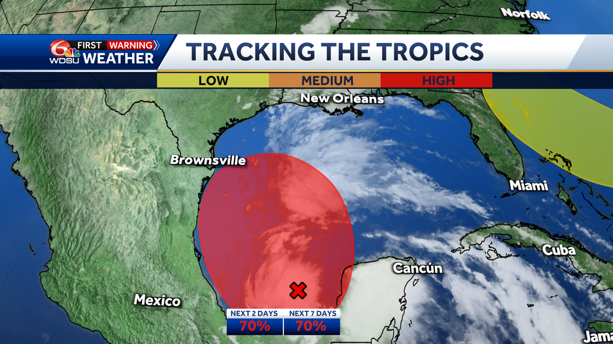 Tropical depression or storm possible this week in the Gulf