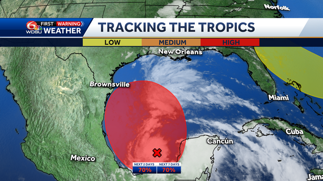 Tropical depression or storm possible this week in the Gulf