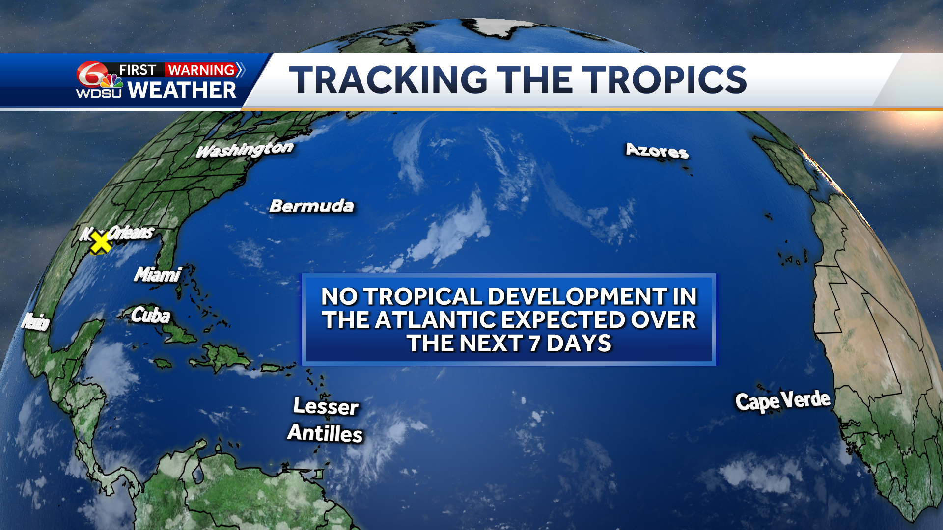 New Orleans weather weekend forecast high temp rain chance tropic - WDSU