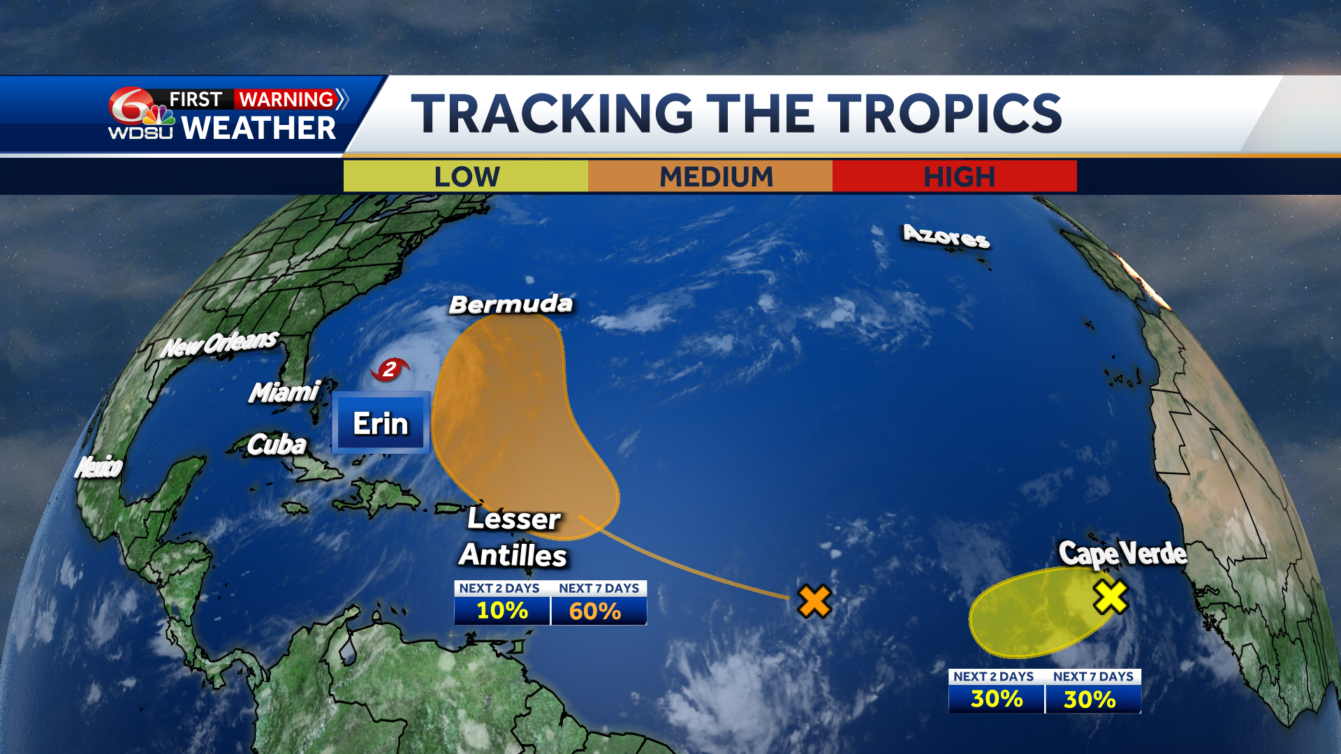 Two tropical waves showing signs of possible tropical development in ...