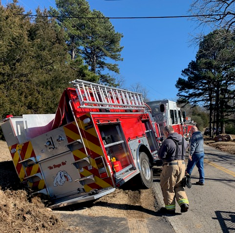 Greenwood Firefighter Hurt, Firetruck Damaged In Crash