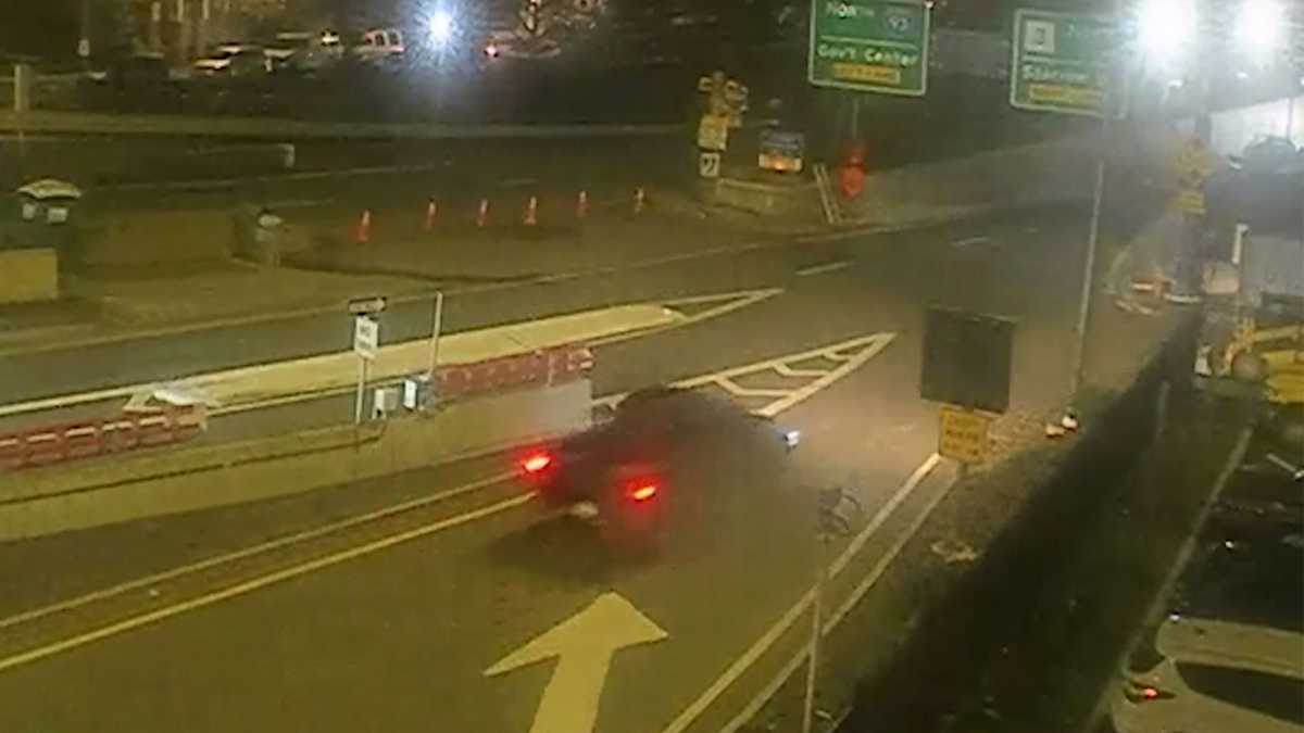 A Boston man drives into the Sumner Tunnel during a weekend closure
