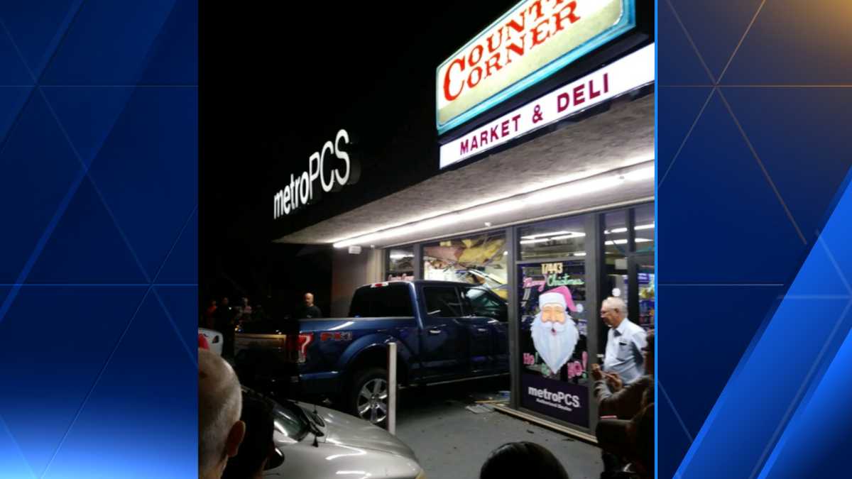 Truck and car crash through Jupiter store