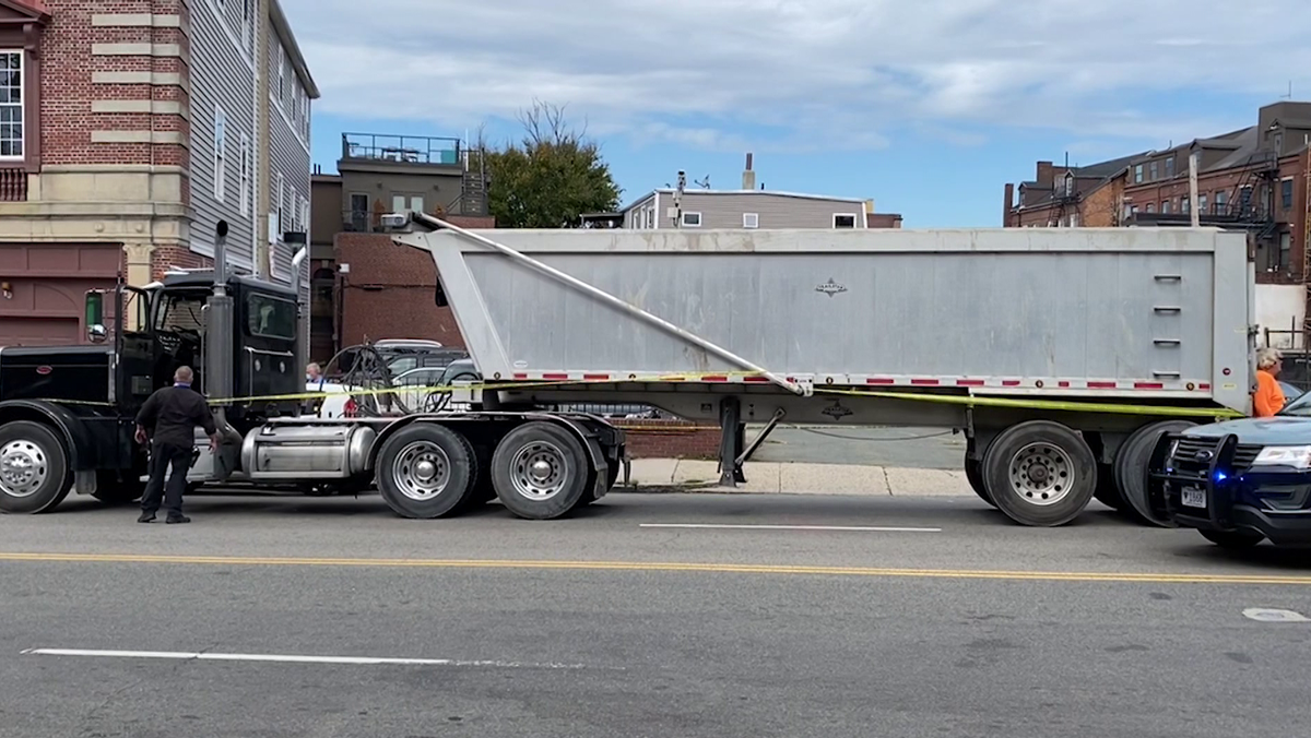 Pedestrian dies after being hit by dump truck in Boston