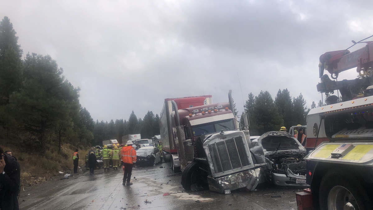 I80 reopens after crashes force closure near Nevada state line