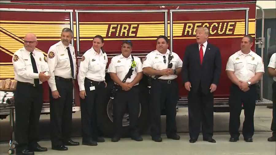 firefighters for trump shirt