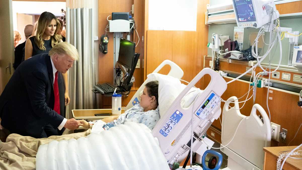 PHOTOS President Trump visits victims, first responders in wake of