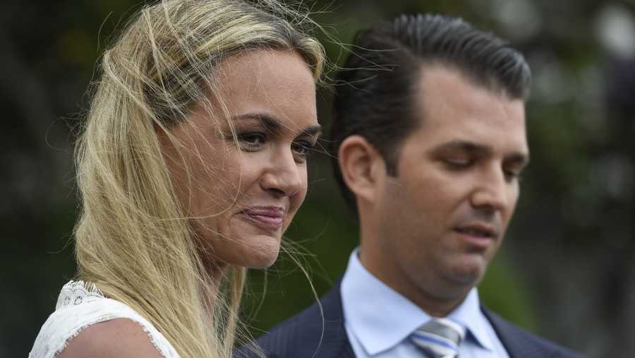 Vanessa Trump and Donald Trump, Jr. attend the 139th White House Easter Egg Roll at The White House on April 17, 2017 in Washington, DC.