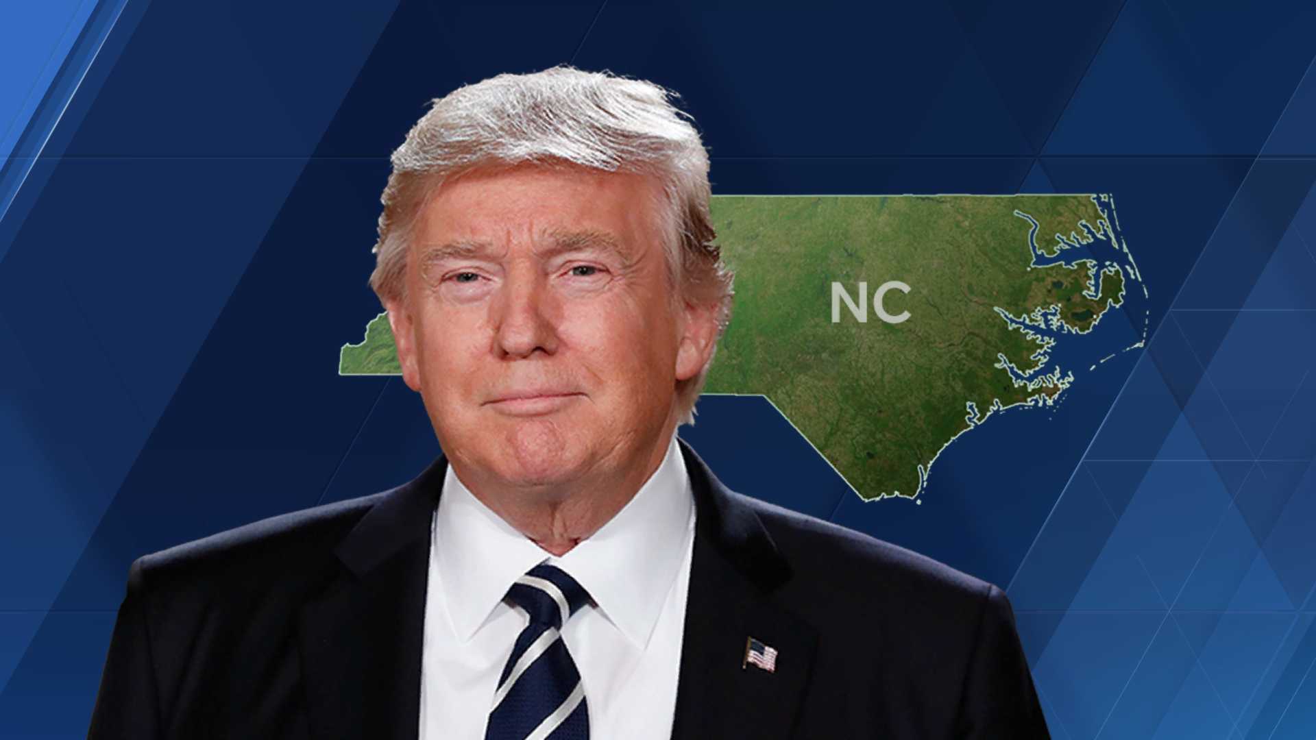 North Carolina Projected Winner Republican President Donald Trump