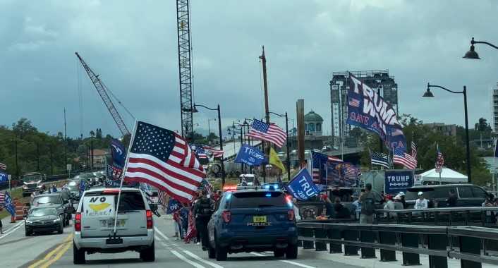 Supporters Of Former President Trump Gather By Mar-a-Lago In South ...