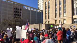 Hundreds gather at City Hall to protest election, Trump
