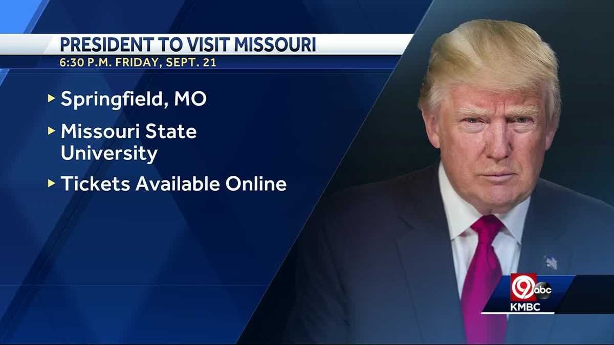 President Trump To Campaign In Missouri For Josh Hawley Next Week