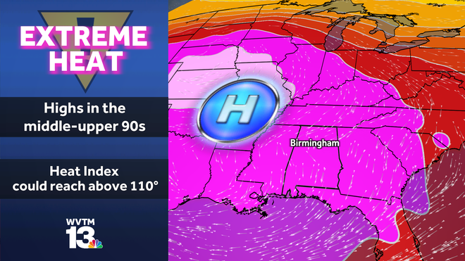 Weather forecasts in Alabama