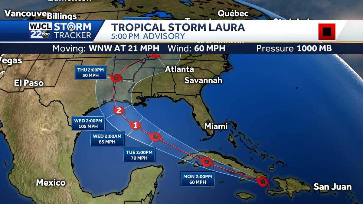 Hurricane Marco and Tropical Storm Laura both impacting the Gulf Coast ...