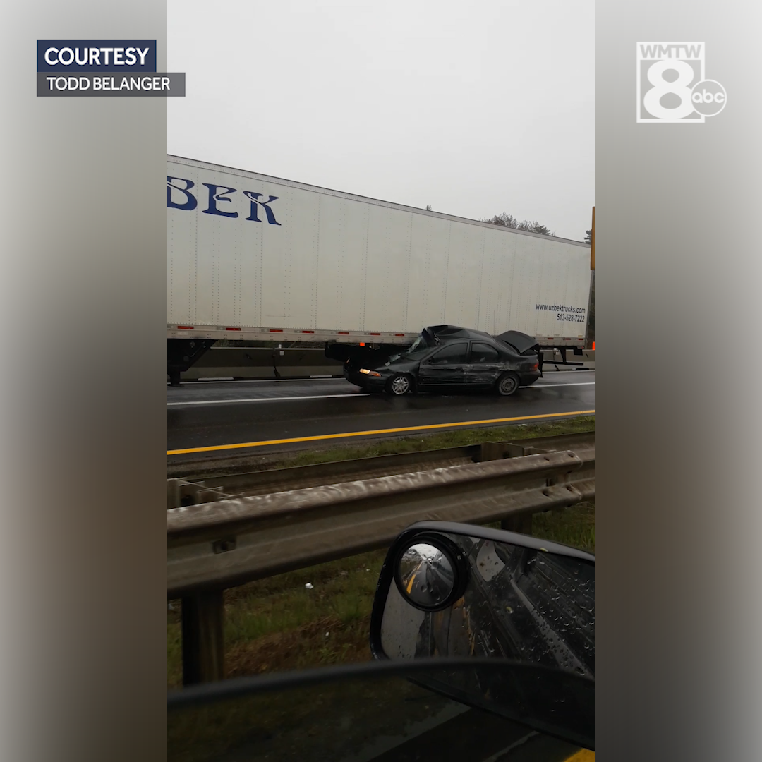 Car Becomes Wedged Under Tractor-trailer In Portland Highway Crash