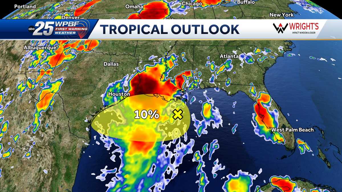 Area of disturbance being monitored near southeastern US coast