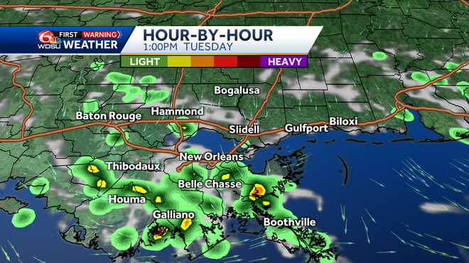 New Orleans weather forecast how hot will it be when will it rain
