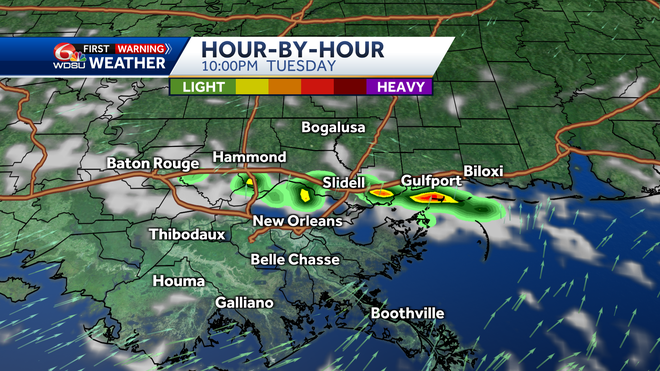 New Orleans weather forecast when will it rain how hot will it be