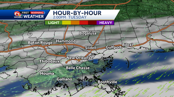 New Orleans weather forecast how cold will it get when it rains