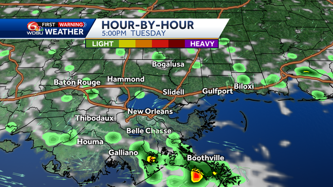 New Orleans weather forecast when will it rain how hot will it be