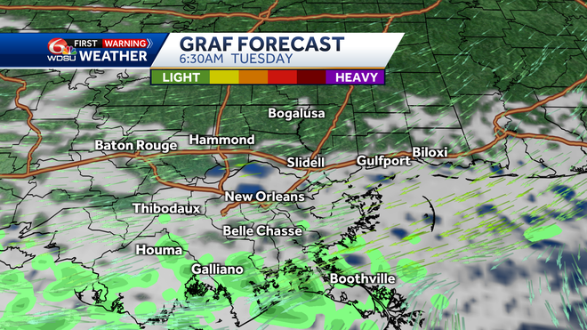 New Orleans weather forecast how warm will it get rain chances
