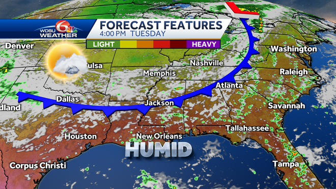New Orleans forecast heat humidity rain chances this week