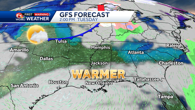 New Orleans storm forecast rain flooding weekend high temps