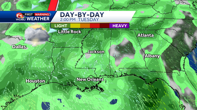 Tuesday weather characteristics