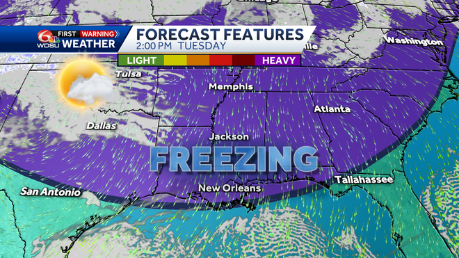 New Orleans weather forecast how cold will it get will it snow